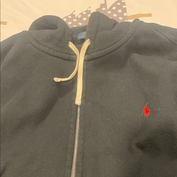 Polo Black Zip-Up Hoodie and Sweatpants Set - Picture 2 of 5